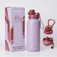 Bouteille d'eau isotherme durable de 32 oz avec une qualité stable et une finition de surface personnalisée pour les cadeaux et les souvenirs promotionnels
