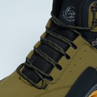 Chaussures de sécurité montantes pour hommes, anti-perforation, anti-choc, en cuir microfibre, confortables et durables pour de longues heures de travail