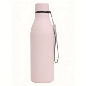 New Arrival Coke Style Stainless <b>Bottle</b>, Small Mouth Vacuum Insulated Cup, Leakproof Design for Driving and Daily Outdoor Carry - Product Image 1