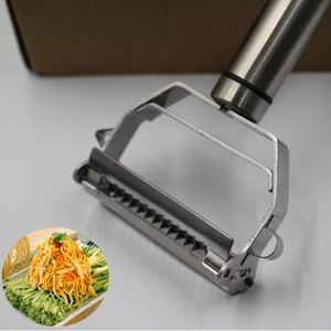 Éplucheur multifonctionnel à double tête en acier inoxydable, couteau à éplucher créatif 2 en 1, outil de cuisine multifonctionnel - Product Image 3
