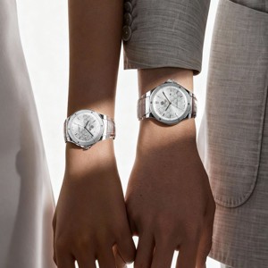 Montres de luxe en acier inoxydable haut de gamme pour <span class=keywords><strong>couple</strong></span>, mouvement à quartz, montre-bracelet, mode classique, montre en cuir pour <span class=keywords><strong>couple</strong></span> - Product Image 5