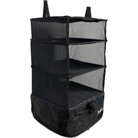 Sac de rangement à trois couches pour vêtements, organisateur de voyage suspendu, étagères suspendues, sac de rangement pour armoire