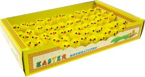 Factory Direct Easter Holiday Festival Party Decorations Free Sample Cute Small Yellow Easter Chenille Chicks for Kids - Product Image 2