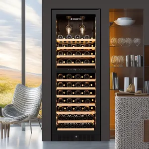 현대 나무 와인 저장 디스플레이 와인 랙 벽걸이 형 주류 상점 와인 디스플레이 캐비닛 장식 디자인