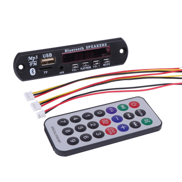 5V 12V for Audio Player with MP3 Decoder Board and FM Decoder Portable PCBA Card Reader HSC3003 for Motor Control