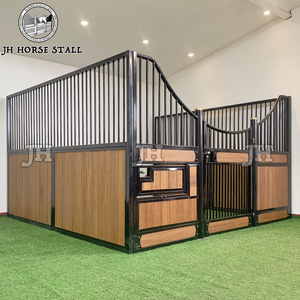 Establos <span class=keywords><strong>de</strong></span> <span class=keywords><strong>caballos</strong></span> <span class=keywords><strong>de</strong></span> madera externos preconstruidos permanentes <span class=keywords><strong>de</strong></span> 12 pies y 14 pies - Product Image 2