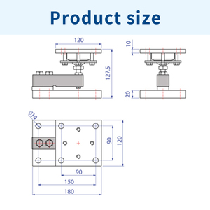 Kits de Montaje DINI ARGEO KSBN para Celdas de Carga de Viga de Cizallamiento SBT/SBK/SBX - Product Image 3