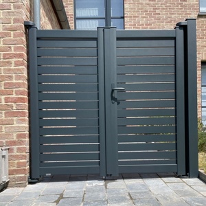 Cancello Scorrevole in Alluminio Moderno e Durevole, Recinzione di Sicurezza Alta 6 Piedi, Verniciato a Polvere di Alta Qualità per Casa e Giardino Residenziale - Product Image 3