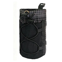 Sac à dos bandoulière pour bouteille d'eau de randonnée en plein air avec pochette extensible en nylon ultra-légère, sangle d'épaule et compartiment pour téléphone