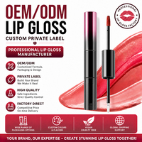 Gloss à lèvres transparent brillant hydratant, formule longue tenue, végétalien, naturel coréen, personnalisable OEM/ODM, faible MOQ, marque privée