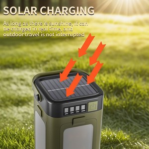 The Multi-functional Outdoor Camping Lamp Supports the Output of a Four-<b>leaf</b> Folding Solar Camping Lamp. - Product Image 3