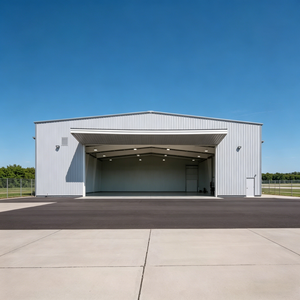 Hangar à structure portique en acier haute résistance Q355 pour avions et jets privés - Product Image 5