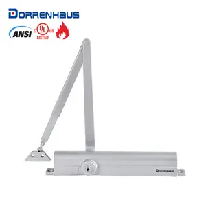 DORRENHAUS D8000 ANSI / UL ระบุประตูไฮดรอลิกอลูมิเนียมสําหรับงานหนักที่ปรับได้ใกล้ชิดสําหรับประตูไม้เชิงพาณิชย์