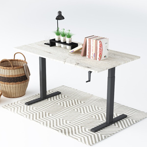 <span class=keywords><strong>Bureau</strong></span> ergonomique réglable en hauteur, support pour ordinateur de <span class=keywords><strong>bureau</strong></span>, avec <span class=keywords><strong>manivelle</strong></span> manuelle - Product Image 6