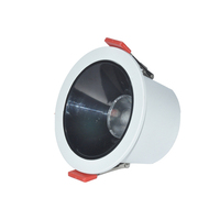 Plafonnier LED encastré commercial en aluminium anti-éblouissement à coupelle profonde, CRI élevé, écologique et durable pour hôtels et bureaux