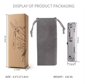 Cắm Trại Sinh Tồn Tiện Ích 15 Trong <span class=keywords><strong>1</strong></span> Đa Chức Năng Thép Không Gỉ Ngoài Trời Cắt Kéo Túi Gấp Đa Công Cụ Dao - Product Image 5