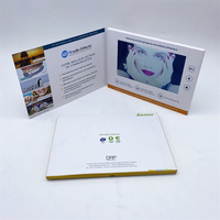 Écran lcd de 7 pouces, promotion publicitaire a5, carte de vidéo, vidéo de 7 pouces pour les entreprises