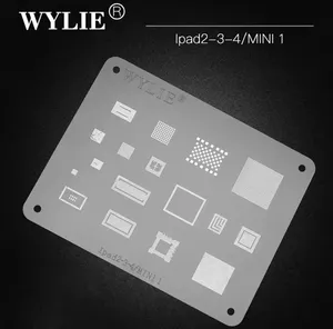 ชุดอุปกรณ์รีบอลลิ่งแบบสเตนซิล Wylie BGA สำหรับ <span class=keywords><strong>iPad</strong></span> 1/2/3/4/5/6 Air/Air2 <span class=keywords><strong>Pro</strong></span> 9.7/10.5/<span class=keywords><strong>12.9</strong></span>/Mini CPU RAM Power <span class=keywords><strong>WiFi</strong></span> IC ชิป เครื่องมือซ่อมแซม - Product Image 2