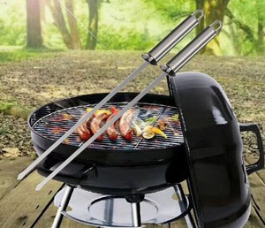 <span class=keywords><strong>Pinchos</strong></span> de acero inoxidable para barbacoa, para Shish Kabob, pollo, camarón y verduras - Product Image 4