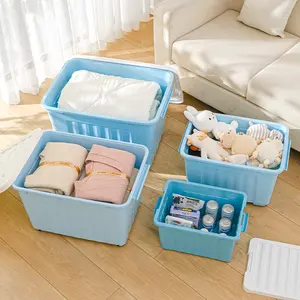صندوق تخزين من البلاستيك متعدد المواصفات جديد للمنزل حاوية صندوق للملابس والملابس الداخلية والجوارب منظم مطبخ Sundries