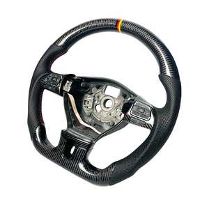 พวงมาลัยสปอร์ตหนังสไตล์รถแข่งออกแบบได้ตามต้องการแนวกึ่งกลางคาร์บอนไฟเบอร์สำหรับ6th กอล์ฟ Volkswagen รุ่น MK6 <span class=keywords><strong>gti</strong></span>/gts/r - Product Image 2