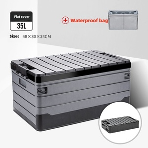 Xách Tay Đóng Mở Nhựa Gấp Hộp Lưu Trữ Với Nắp Nhiều Kích Cỡ Cho Cắm Trại Ngoài Trời Làm Mát Container Cắm Trại Nguồn Cung Cấp - Product Image 5