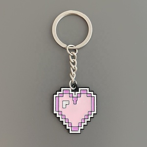 Chất Lượng Cao Tùy Chỉnh Thiết Kế Kim Loại Biểu Tượng Khác Nhau Keychain Keyring Kẽm Hợp Kim Sắt Hình Trái Tim Trò Chơi Hơn Mang Nhãn Hiệu Kim Loại Móc Chìa Khóa - Product Image 4