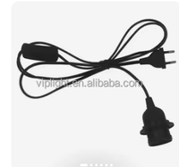 Câble d'alimentation de 1,8 m avec prise AU EU US, douille de lampe E27 à denture complète avec interrupteur 303 pour ampoule LED suspendue