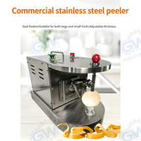 Machine à éplucher les fruits automatique en acier inoxydable, modèle de table, pour pommes, poires, mandarines, oranges, et presse-agrumes commercial