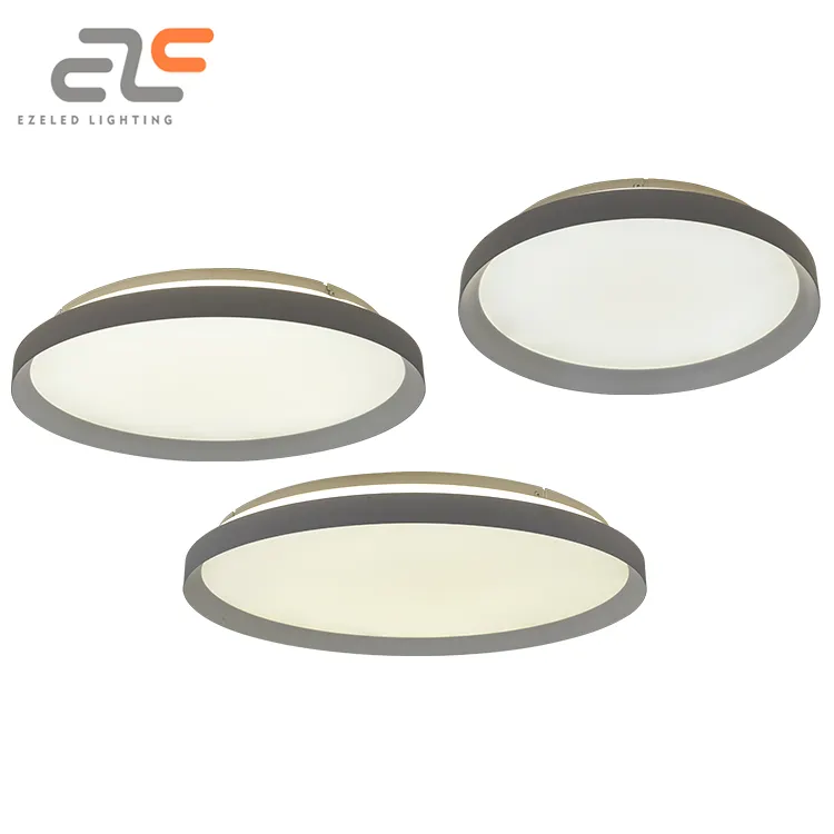 EZELED China Modern Round Shape For Home Indoor Decoration Aluminum 30w 40w 48w Surface Mounted Dimmable Led Ceiling Light