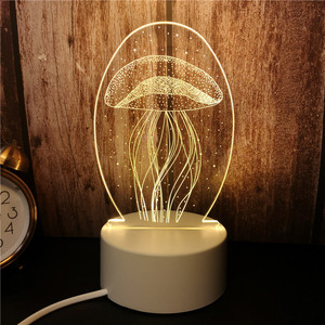 Mer <span class=keywords><strong>elf</strong></span> et sirènes sur blanc socles 3D lumière nuit - Product Image 6