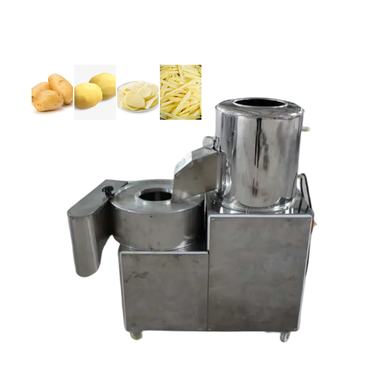 Potato Chips Automatic Peeling Slicer Machine