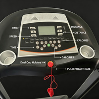 Tapis roulant intelligent professionnel pour usage domestique et commercial, avec surveillance de la fréquence cardiaque par Bluetooth, machine de course pour le fitness