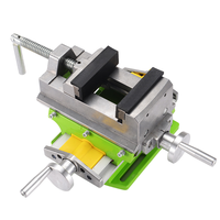 Étau croisé de 3 pouces, pince de fixation bidirectionnelle pour perceuse sur table, étau plat coulissant portable pour machine de perçage et de fraisage