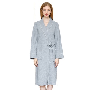 Vente en gros de <span class=keywords><strong>peignoir</strong></span> de luxe en <span class=keywords><strong>coton</strong></span> biologique de haute qualité, <span class=keywords><strong>peignoir</strong></span> kimono en <span class=keywords><strong>coton</strong></span> éponge gaufré - Product Image 2