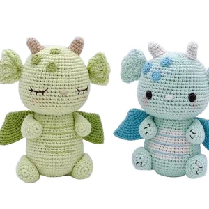 Vente flash - <span class=keywords><strong>Dinosaure</strong></span> Pterosaure en crochet fait main, adorable et personnalisé, pour les enfants, cadeau artisanal - Product Image 1