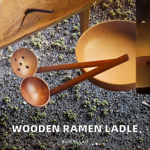Mutoulao Handcrafted Eco-Friendly Wooden Ladle Long Handle for Ramen Soup Hot Pot Morden Luxury Design for <b>Kitchen</b> <b>Camping</b> Use - Product Image 2