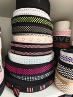 Haute qualité Logo personnalisé Jacquard noir doux anti-dérapant silicone élastique couture ceinture sangle pour vêtements sous-vêtements Boxer