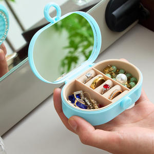 Custom Logo <b>Mini</b> Jewelry <b>Box</b> Portable Ring Zipper Cute <b>Storage</b> Case Travel Jewellery Packaging Necklace <b>Box</b> - Product Image 3