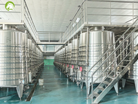 Cuve de fermentation de vin rouge en acier inoxydable sur mesure 10HL~10KL, Fermenteur de vin commercial pour vignobles avec enveloppe de refroidissement à serpentin semi-circulaire
