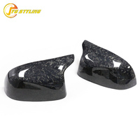 Coque de rétroviseur latéral en fibre de carbone forgée pour BMW X3M F97 X4M F98 X5M F95 X6M F96, boîtier de rétroviseur 2020+