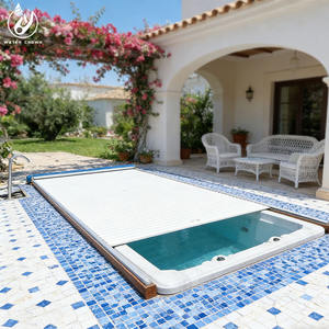 <span class=keywords><strong>Cubierta</strong></span> Automática para <span class=keywords><strong>Piscina</strong></span> Water Crown SGAPC de Alta Calidad, Nueva, Apta para Piscinas Elevadas, Fabricada en Aleación de Aluminio y Espuma - Product Image 2