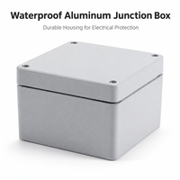 Boîtier en aluminium moulé sous pression Mibo M4 IP66 étanche à la poussière, boîte de commande à boutons multiples, boîtier de projet métallique robuste