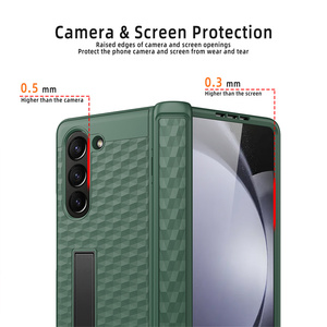 Soporte de bisagra Funda de soporte de protección completa para Samsung <span class=keywords><strong>Galaxy</strong></span> Z Fold 5 5G Armor Cubierta de vidrio de pantalla frontal plegable - Product Image 3