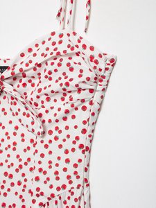 Abito Estivo da Donna Personalizzato 2026 con Stampa Floreale Vintage in Popeline, Spalline Sottili Regolabili e Corpetto Arricciato - Produzione OEM Fabbrica Cinese - Product Image 6