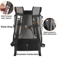 Sac à dos isolé souple personnalisé avec thermos étanche Glacière de pique-nique à la mode pour l'été par sac à dos à la mode