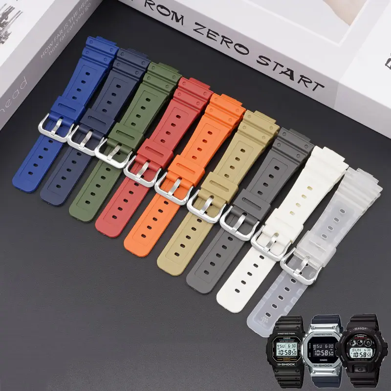 18X25.5mm water-proof sport silicone rubber wrist G shock watch band watch strap for AE-1000W/AQ-S810W