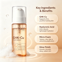Produits de soin coréens : Sérum visage micro-mousse, Sérum bulle au collagène, Sérum ADN de saumon PDRN GHK-Cu pour une peau hydratée et éclatante