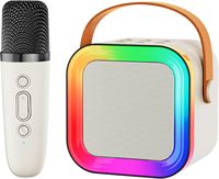 Mesin Karaoke Mini Anak-Anak - Speaker Portabel Nirkabel 5W dengan Jangkauan 10m Mainan Edukasi untuk Usia 5-15 Tahun Unisex Mesin Karaoke Mini