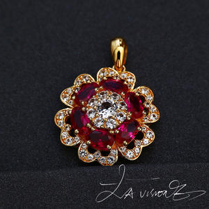 Colgante de Plata 925 con Incrustaciones de Cristal y Diamantes de Imitación, Serie Vintage Alloy Counterattack - Product Image 2